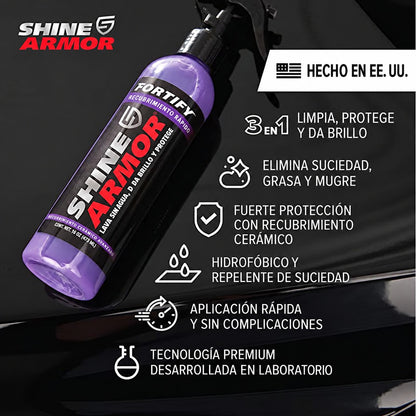 Shine Armor Ceramic Coat – Brillo y Protección Cerámica 3 en 1.